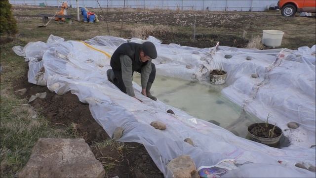 Мой пруд Заливаем воду 07.04. 20 год