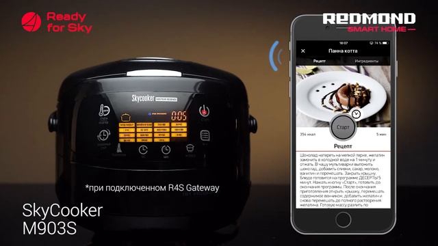 Умная мультиварка с дистанционным управлением REDMOND SkyCooker M903S