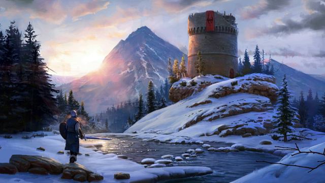 Wallpaper Preview.Lonely tower Skyrim.