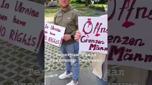 Украинцы в Берлине пикетировали Бундестаг, требуя соблюдения прав человека в Украине