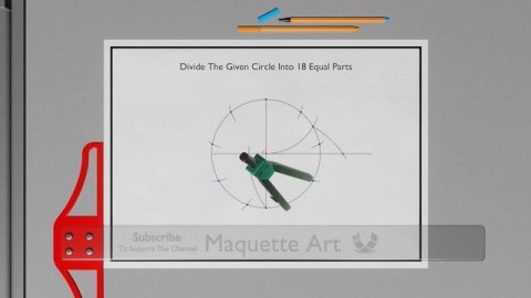 How to Divide a Circle into 18 Equal Parts