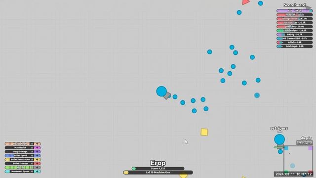 Получил лучший танк в DIEP.IO!!!