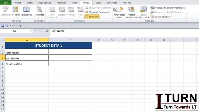 027 Protect sheet #excel #exceltutorial