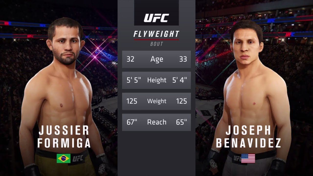 JUSSIER FORMIGA vs. JOSEPH BENAVIDEZ EA SPORTS UFC 3 CPU vs. CPU GAME PS4