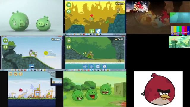 Angry Birds and Bad Piggies Sparta Nineparison