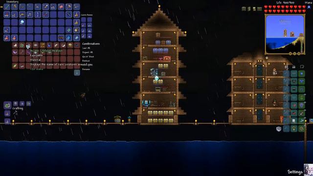 Slashery Plays Terraria! Ep  12 Avenger Emblem, Sniper Rifles, Shotguns, and Golems!