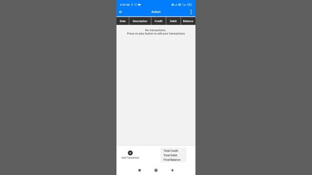 Accounts Manager Android App