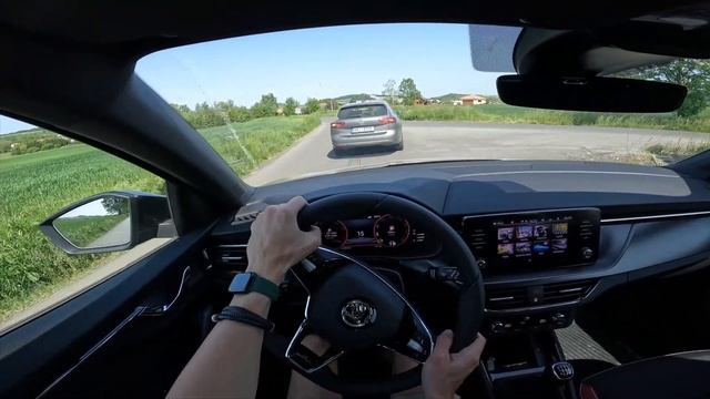 2023 Škoda Scala MonteCarlo 1.5 TSI 110kW POV Test Drive 13  Twisty road driving