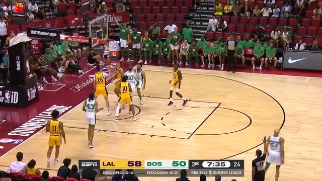 LAKERS vs CELTICS  NBA SUMMER LEAGUE  FULL GAME HIGHLIGHTS