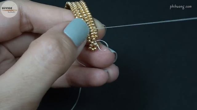 Браслет - Twisted herringbone beaded bracelet. How to make pearl bracelet. Beading tutorial