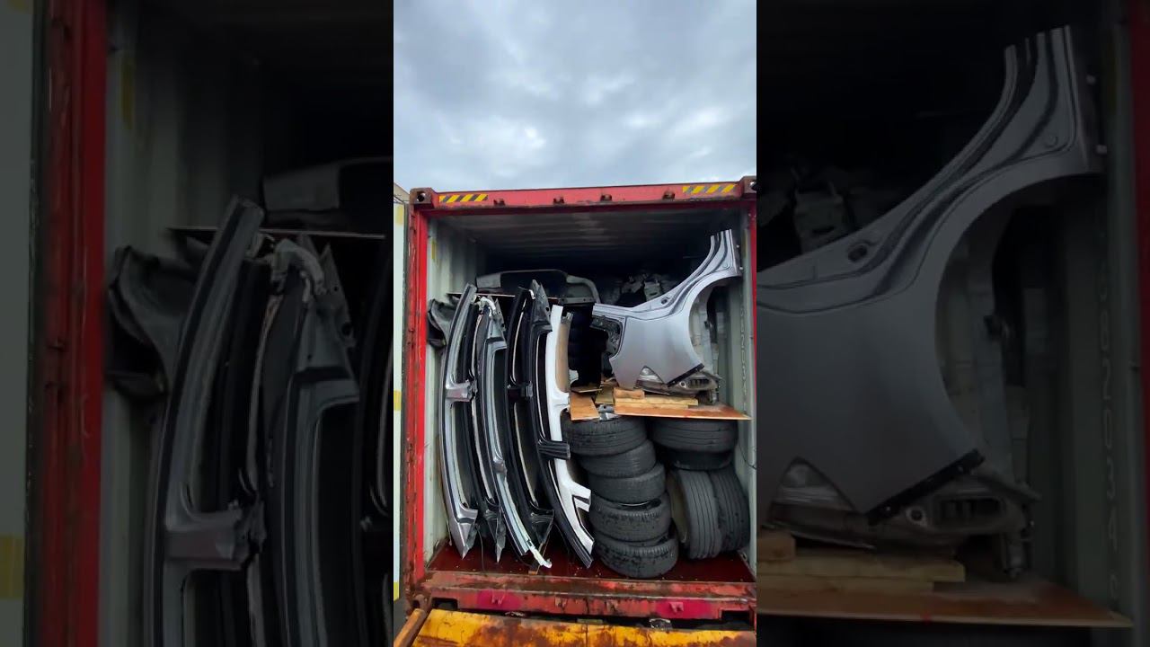 Отправляем контейнер с запчастями #japantrek #джапантрек #автозапчасти #авторазбор #запчасти