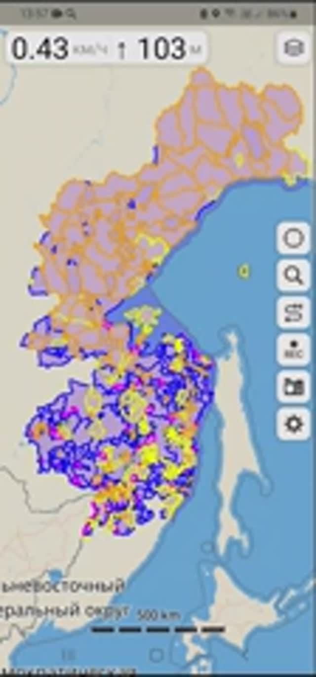 Карта охотничьих угодий Хабаровского края
