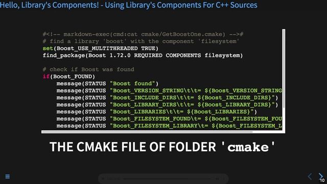 Hello, Library's Components! Using Library's Components For C++ Sources "basic_122"