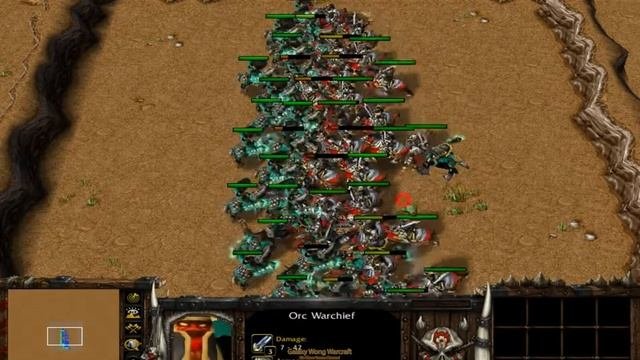 50 Orc Warchief (100 Food) vs 25 Knight (100 Food) Fully Upgrade 1080p