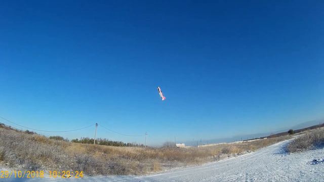 Взлет EDGE-540-1000 EPP с лобового стекла