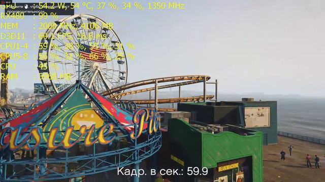Тест производительности GTA V (FX8350, RX480)