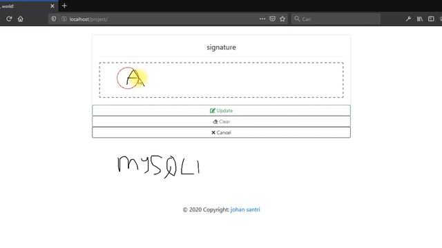 Tanda tangan digital (signature pad) dengan php ajax sqli (crud)