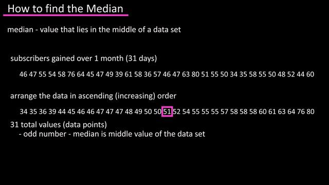 What Is The Median - How To Calculate Find The Median In Math Statistics