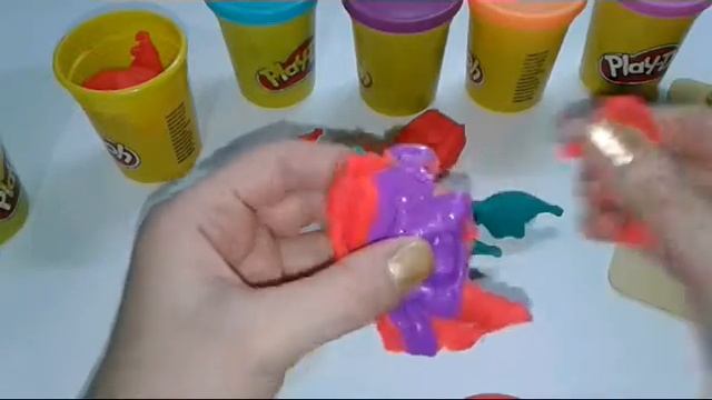 Пластилин Play Doh Лепка из Плей До Динозавры  Лепим из Play Doh Видео для детей
