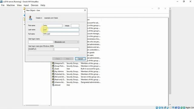 27 How to Create Active Directory Users Demo | Domain Networking | Windows Server 2016