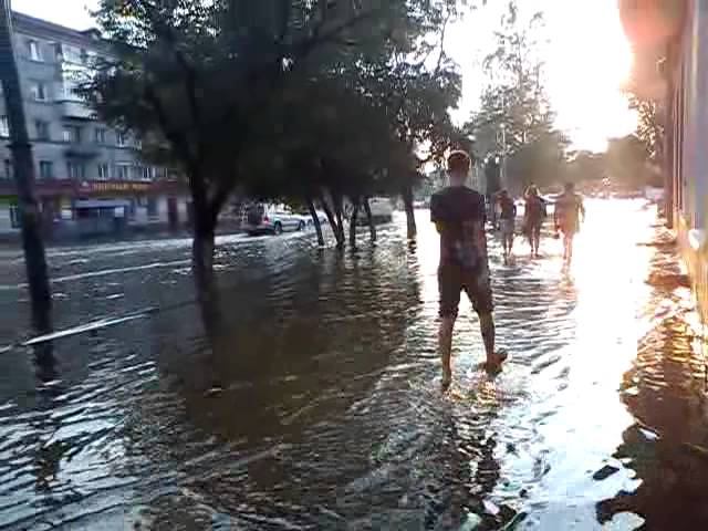 Благовещенск после ливня