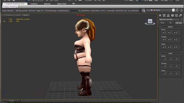 Succubus Model Texture Rig