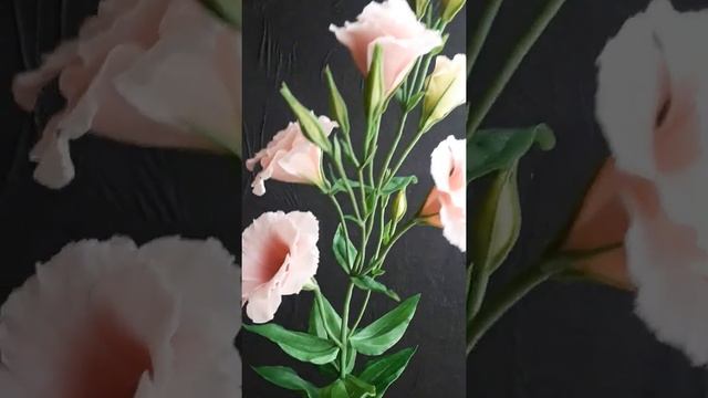 Эустома из холодного фарфора