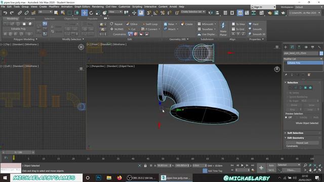 Game Asset Tutorial: Modular Pipe Kit (Part 1 Modelling) (3DS Max)