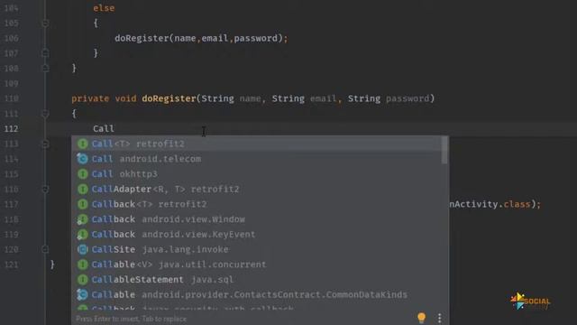Login & Register API Calling with Retrofit | Social Media Android Application Development | #3