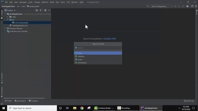 Run First Java program on IntelliJ IDEA