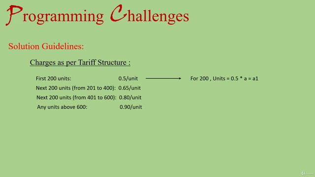 9. Programming Challenge - Generate Electricity Bill Charges