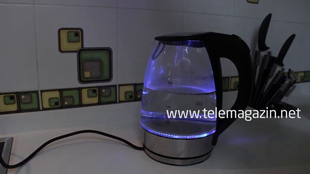 Чайник стеклянный электрический с подсветкой