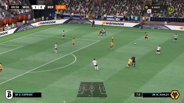 FIFA 22 Player Career. Europa League QF 2nd leg Vs Bergamo Calcio