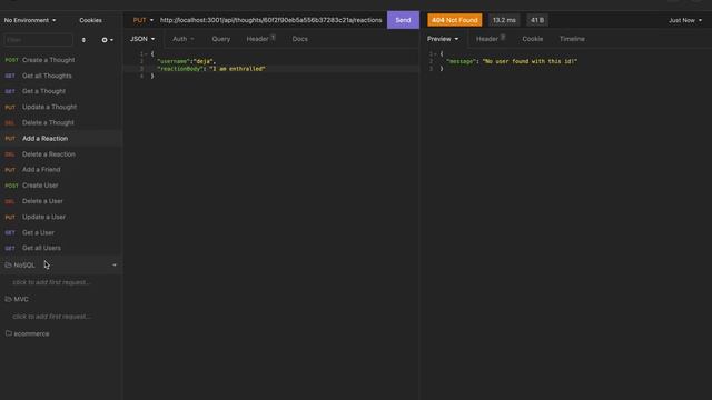 NoSQL: Social Network API