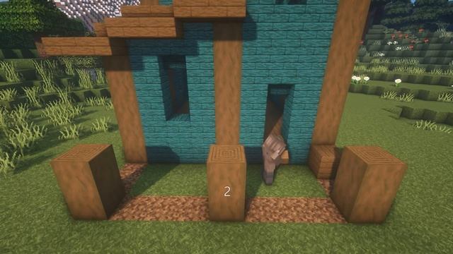 How to build a blue house | Minecraft house tutorial
