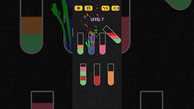 Водная Сортировка Головоломка level 1-10