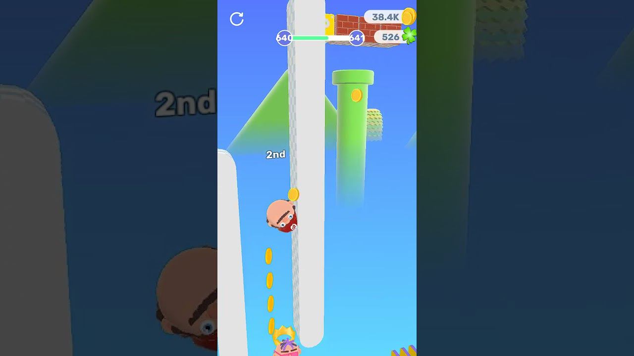 Hopping Heads 2  #640  iOS Android Gameplay  #shorts #short #funny