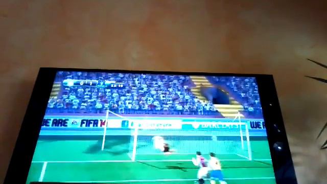 Presentation de ma Wii sur un match de foot sur fifa 14