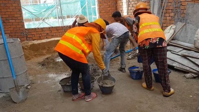 How to mix cement and sand for plastering wall by Hand