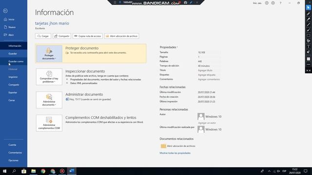 COMO poner contraseña a un documento de Word o Power Point y Excel