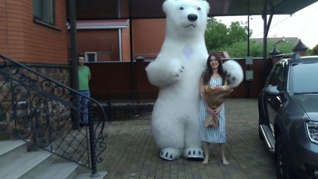 белый мишка поздравление Татьяны с днем рождения