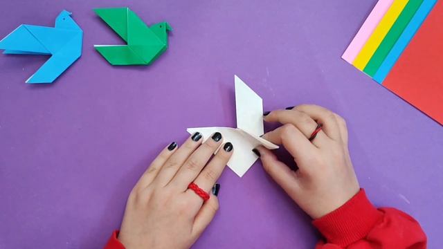 Animal Origami 10 Bird  How to Make an Easy Paper Bird