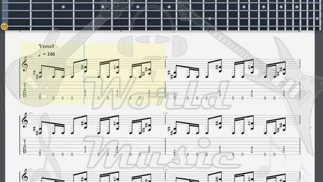 Heavy Competition 6   The Forgotten Warrior GUITAR 2 TAB