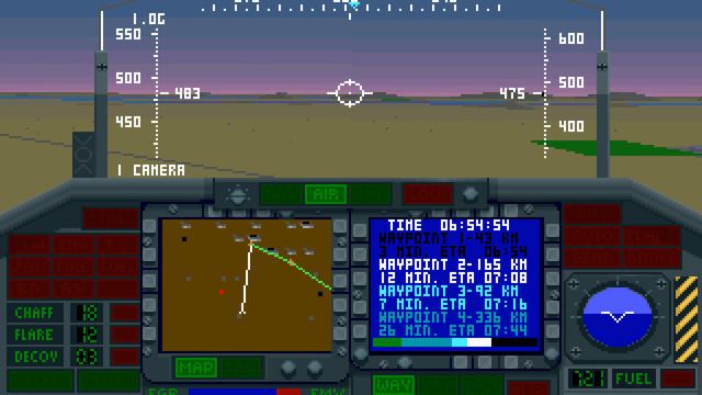 F-117A Stealth Fighter 2.0 (MS-DOS) Middle East 4-Missions 1992, MicroProse