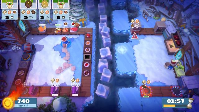 Overcooked! All You Can Eat - Winter Wonderland 1-5 (1 player) Score: 2060