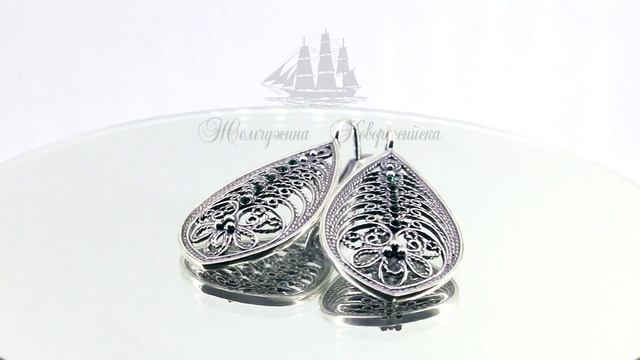 30046 БИЖУТЕРИЯ, СЕРЬГИ, ЖЕМЧУЖИНА НОВОРОССИЙСКА
