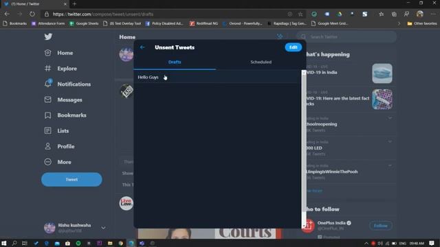 How To Schedule Tweets and Save Drafts on Twitter Web