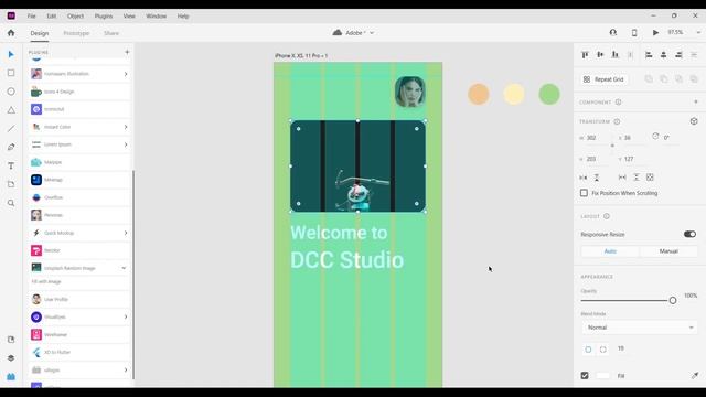 UI/UX Design using adobe XD