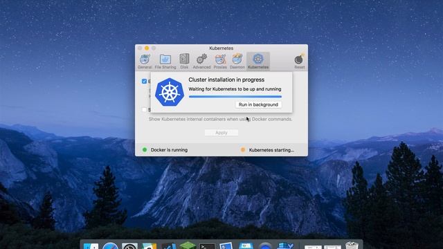 Enabling Kubernetes on Docker for Mac