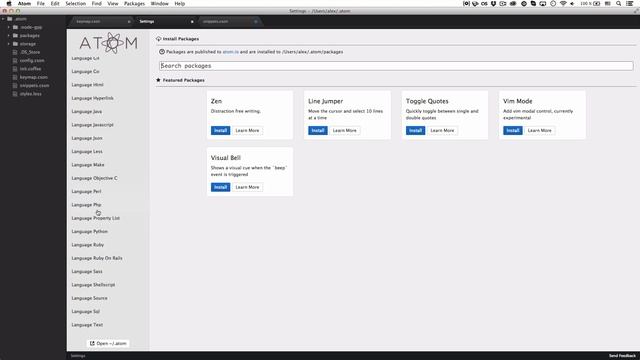 Atom — обзор редактора кода от GitHub